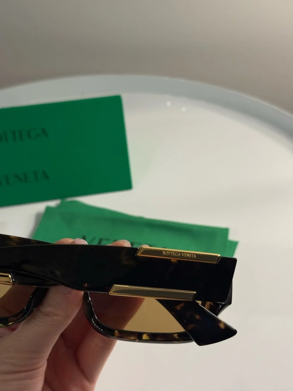 Bottega Veneta Rectangular Women’s Sunglasses (Brand New, Authentic) - Picture 5 of 6